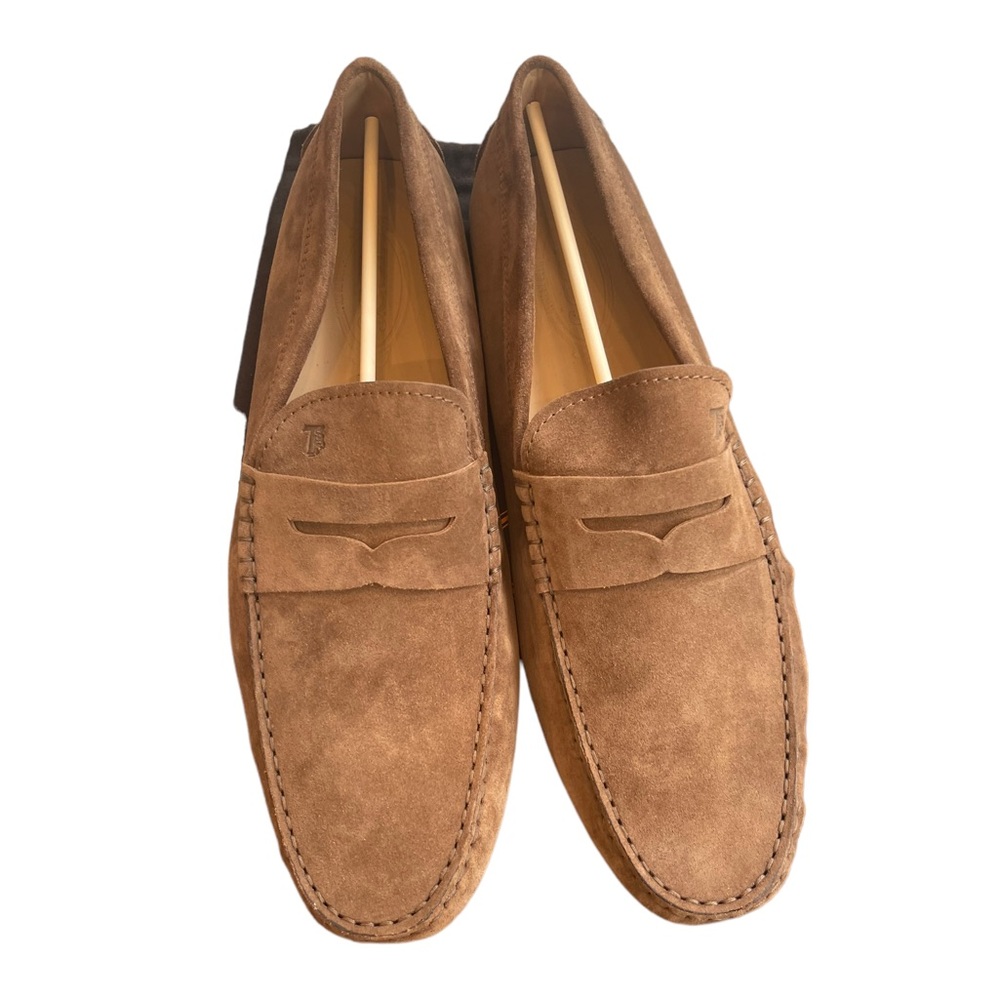 New Brown Suede Tod’s Driving Shoe (Sz11) - Picture 1 of 4